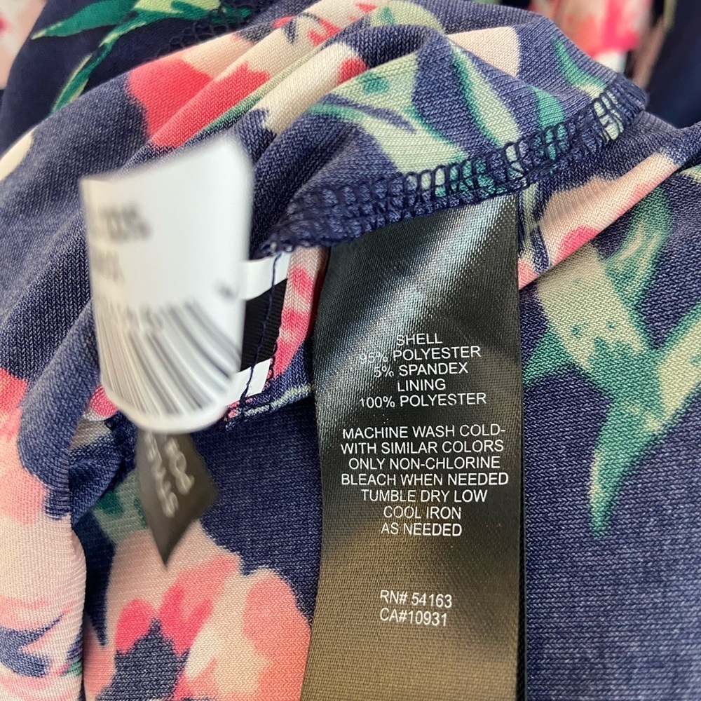 JH Sleeveless Floral Dress Size 12 - Picture 5 of 7